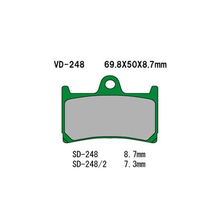 VESRAH KLOCKI HAMULCOWE KH252 / KH380 (MADE IN JAPAN)