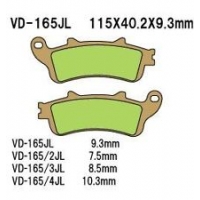 VESRAH KLOCKI HAMULCOWE KH261 / KH281 SPIEK METALICZNY (ZŁOTE) (MADE IN JAPAN)