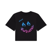 T-SHIRT FOX LADY HELLO BABY BLACK M