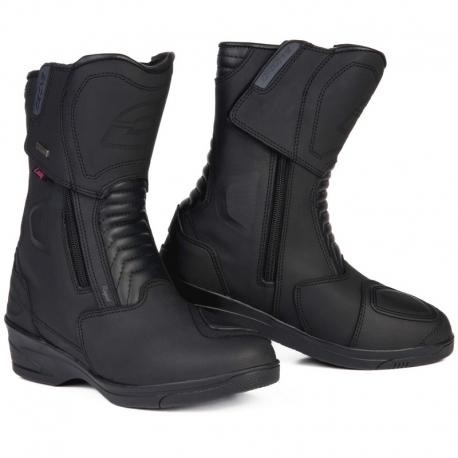 BUTY MOTOCYKLOWE DAMSKIE OZONE RAPID HIGH HEEL MATT BLACK