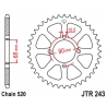 JT ZĘBATKA TYLNA 256 42 HONDA MTX 200 '83-86' (25642JT) (ŁAŃC.520
