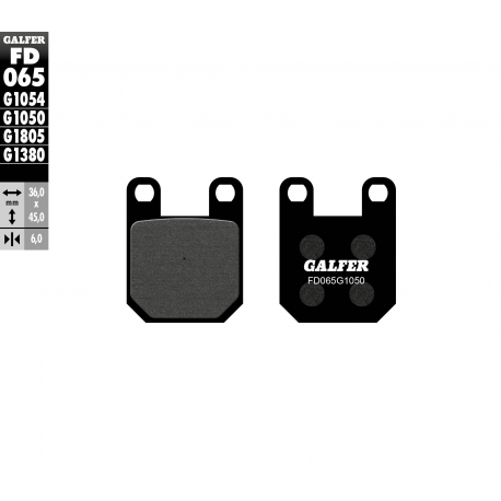 GALFER KLOCKI HAMULCOWE KH115 PÓŁMETALICZNE SCOOTER
