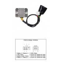 DZE REGULATOR NAPIĘCIA HONDA VTX 1800 '03-'08 (31600-MCH-000) (12A)