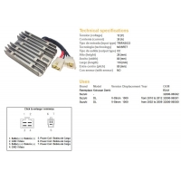 DZE REGULATOR NAPIĘCIA SUZUKI DL 1000 V-STROM '02-'12 (35A) (32800-06G01 32800-06G00) (ESR539)