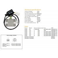 DZE REGULATOR NAPIĘCIA HONDA CB 900F HORNET '04-'07 VTX 1300S/R/C '05-'09 (31600-MEA-741)(35A)(ESR437)