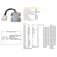DZE REGULATOR NAPIĘCIA KYMCO AGILITY 50/125/150 '08-'13 PEOPLE 125/200 '05-'10 SUPER 8 50/125 '08-'12 (OEM 31600-LCD3-C01)