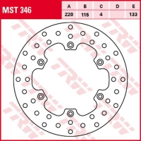 TRW ZF TARCZA HAMULCOWA TYŁ YAMAHA DT 125R '91-'06, DT 125X '05-'06, TDR 125 '93-'96, WR 125 '01-'07, YZ 125 '85-'96, TT-R 250 '