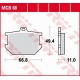 TRW ZF KLOCKI HAMULCOWE KH034 ORGANIC YAMAHA XS 250 '77-'80, XS 400 '77-'82, SR 500 '78-'87, XJ 650 '80-'82, XS 650/750 '79-'83,