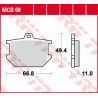 TRW ZF KLOCKI HAMULCOWE KH034 ORGANIC YAMAHA XS 250 '77-'80, XS 400 '77-'82, SR 500 '78-'87, XJ 650 '80-'82, XS 650/750 '79-'83,