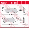 TRW ZF KLOCKI HAMULCOWE KH125 ORGANIC HONDA XLR 125R '98-'99, NX 250 '88-'95, XL 250R BAJA '88-'91, XR 250R '88-'95, XR 600R '88