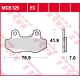 TRW ZF KLOCKI HAMULCOWE KH86 ORGANIC HONDA NSR 50 89-96, NSR 80 87-92, FS 125 SONIC 03-, PRZÓD (PROMOCJA)