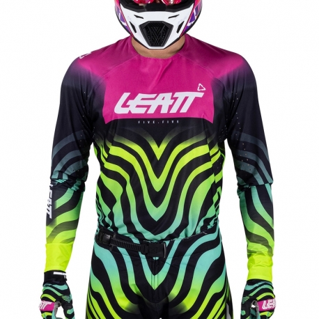 BLUZA OFFROADOWA LEATT MOTO 5.5 ULTRAWELD TIGER PINK