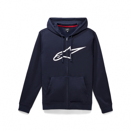 BLUZA Z KAPTUREM NA ZAMEK ALPINESTARS AGELESS 2 NAVY WHITE L