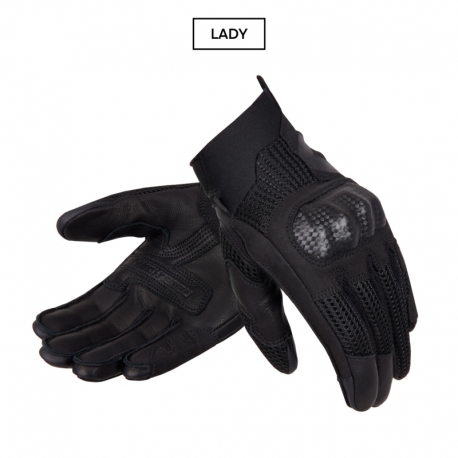 RĘKAWICE MOTOCYKLOWE DAMSKIE REBELHORN GAP 3 BLACK WXS