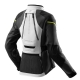 KURTKA MOTOCYKLOWA TEKSTYLNA DAMSKA REBELHORN HARDY 3.0 BLACK LIGHT GREY FLUO YELLOW