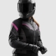 KURTKA MOTOCYKLOWA TEKSTYLNA DAMSKA REBELHORN HIFLOW 5 BLACK GREY FLUO PINK