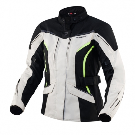 KURTKA MOTOCYKLOWA TEKSTYLNA DAMSKA REBELHORN HIKER 3 BLACK GREY FLUO YELLOW WXXS