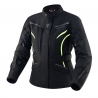 KURTKA MOTOCYKLOWA TEKSTYLNA DAMSKA REBELHORN HIKER 3 BLACK FLUO YELLOW