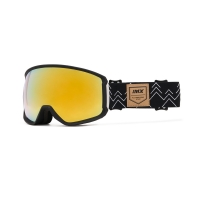 GOGLE SNOWBOARDOWE IMX PEAK MATT BLACK /GRAPHIC BLACK - SZYBA PODWÓJNA GOLD IRRIDIUM + BROWN