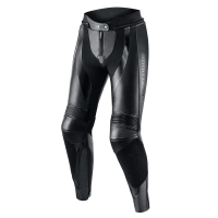 SPODNIE MOTOCYKLOWE SKÓRZANE DAMSKIE REBELHORN REBEL BLACK W42