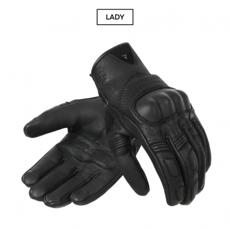 RĘKAWICE MOTOCYKLOWE DAMSKIE REBELHORN THUG 2 PERFOROWANE BLACK