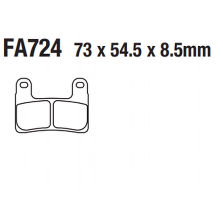 TRW ZF KLOCKI HAMULCOWE KH724 CARBON RACING BMW S 1000RR, R 1250R/RT '19-, R 1250GS/ADV '19-, S 1000XR '19-, PRZÓD