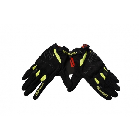FIVE GLOVES RĘKAWICE TEKSTYLNE RS3 EVO KOLOR CZARNY/ŻÓLTY FLUO ROZMIAR 13