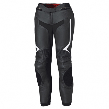 SPODNIE MOTOCYKLOWE SKÓRZANE DAMSKIE HELD STREET ROCKET 4 BLACK WHITE SLIM L-W80