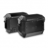 KAPPA KUFRY BOCZNE 36L MONOKEY KMS36B K'MISSION ALUMINIOWE BLACK LINE (PARA 2 SZT) + DODATKOWY ZAMEK - DO STELAŻY BOCZNYCH KL,