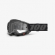 100 PROCENT GOGLE ACCURI 2 BLACK/GREY- CLEAR LENS- KOLOR CZARNY/SZARY SZYBKA PRZEŹROCZYSTA