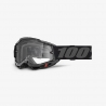 100 PROCENT GOGLE ACCURI 2 BLACK/GREY- CLEAR LENS- KOLOR CZARNY/SZARY SZYBKA PRZEŹROCZYSTA