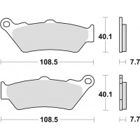 TRW ZF KLOCKI HAMULCOWE KH209 KH209/2 SINTER STREET APRILIA PEGASO 650 97-10 ETV 1000 CAPONORD 01-09, BMW F 650 / CS / GS / DAKA
