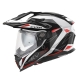 KAPPA 2025/05 KASK KV33 GRAPHIC WIZZARD ENDURO DUAL OFF ROAD Z SZYBĄ I BLENDĄ KOLOR CZARNY BIAŁY CZERWONY ROZMIAR 54 / XS (HOMOL
