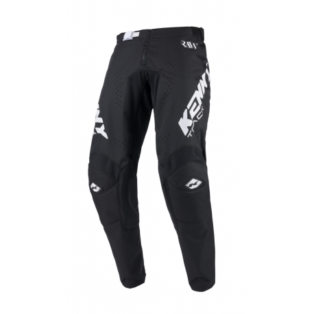 KENNY RACING SPODNIE CROSS/ENDURO MODEL TRACK RAW BLACK KOLOR CZARNY/BIAŁY ROZMIAR 38