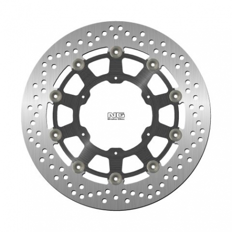 NG TARCZA HAMULCOWA PRZÓD BMW F 650/700/800 GS '93-'19, APRILIA PEGASO 650 '86-'08 (300X105X5MM) (6X6,5) PŁYWAJĄCA (ŚRODEK ALUMI