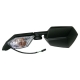 EMGO 2025/02 LUSTERKO KAWASAKI ZX-10R '08-'10 LEWE (OEM: 56001-0102) KOLOR CZARNY (WZÓR ORYGINAŁU) (HOMOLOGACJA)