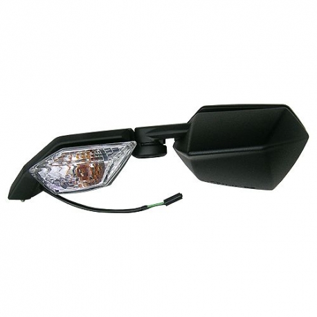 EMGO 2025/02 LUSTERKO KAWASAKI ZX-10R '08-'10 LEWE (OEM: 56001-0102) KOLOR CZARNY (WZÓR ORYGINAŁU) (HOMOLOGACJA)