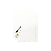 BLACKBIRD KOMPLET NAKLEJEK (OKLEIN) (FOLIA CRYSTALL 0,4 MM) (PERFOROWANA) 3 X ARKUSZ 47X33CM, KOLOR BIAŁY