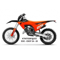 UFO 2025/04 KOMPLET PLASTIKÓW (FULL KIT) Z OSŁONAMI TELESKOPÓW (AMORTYZATORÓW) KTM EXC 150 / 250 / 300 TBI '24-'25, EXC-F 250 / 