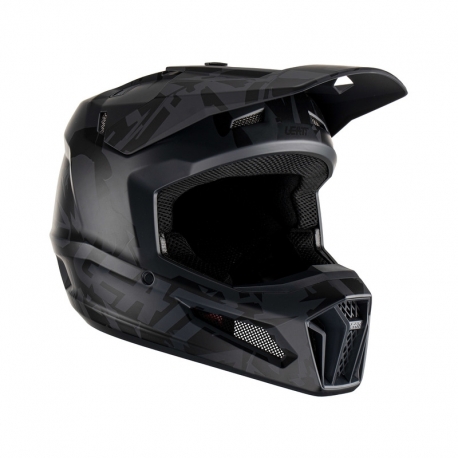 KASK MOTOCYKLOWY Z GOGLAMI JUNIOR LEATT MOTO 3.5 STEALTH