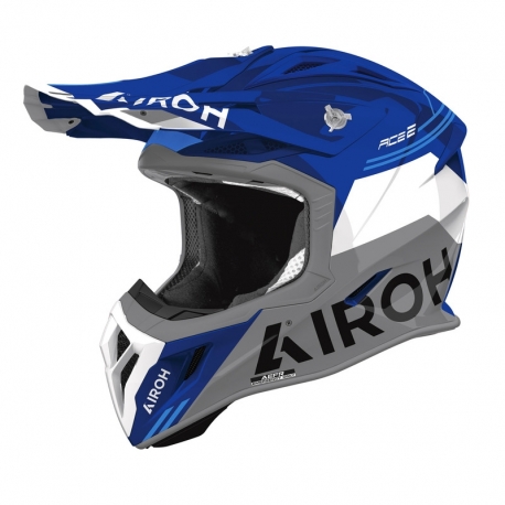 KASK MOTOCYKLOWY AIROH AVIATOR ACE 2 FURY BLUE GLOSS