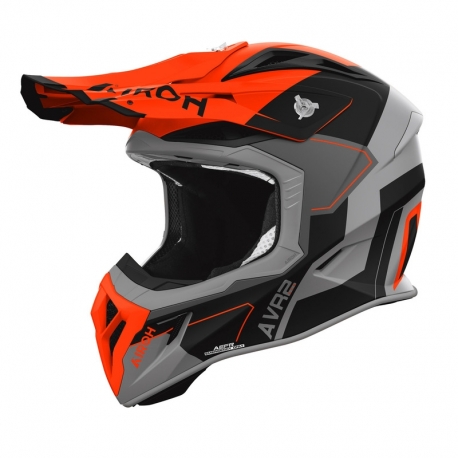 KASK MOTOCYKLOWY AIROH AVIATOR ACE 2 SHIELD ORANGE MATT