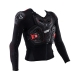 KOSZULKA Z OCHRANIACZAMI JUNIOR LEATT 4.5 HYBRID BLACK (134-146CM) S/M