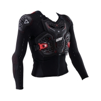 KOSZULKA Z OCHRANIACZAMI JUNIOR LEATT 4.5 HYBRID BLACK (134-146CM) S/M