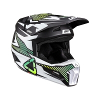 KASK MOTOCYKLOWY Z GOGLAMI JUNIOR LEATT KIT MOTO 3.5 STORM TEAL