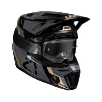 KASK MOTOCYKLOWY Z GOGLAMI LEATT KIT MOTO 8.5 BLACK