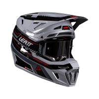 KASK MOTOCYKLOWY Z GOGLAMI LEATT KIT MOTO 8.5 GREY