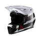 KASK MOTOCYKLOWY Z GOGLAMI LEATT KIT MOTO 9.5 CARBON WHITE