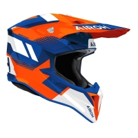 KASK MOTOCYKLOWY AIROH WRAAAP VISION ORANGE BLUE GLOSS