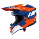 KASK MOTOCYKLOWY AIROH WRAAAP VISION ORANGE BLUE GLOSS